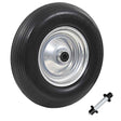 Vidaxl kruiwagenwiel met as 4,00-8 390 mm massief pu