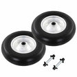 Vidaxl kruiwagenwielen met assen 4,00-8 390 mm massief pu 2 st