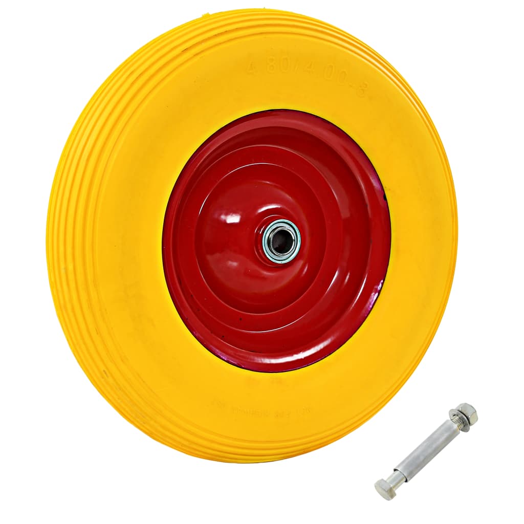 Woidaxl Worek Wheel z osi 4,00-8 390 mm Solid PU