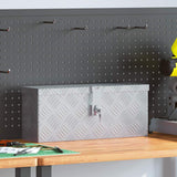 Vidaxl aluminium kist 48,5x14x20 cm zilverkleurig
