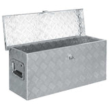 Vidaxl aluminium kist 76,5x26,5x33 cm zilverkleurig
