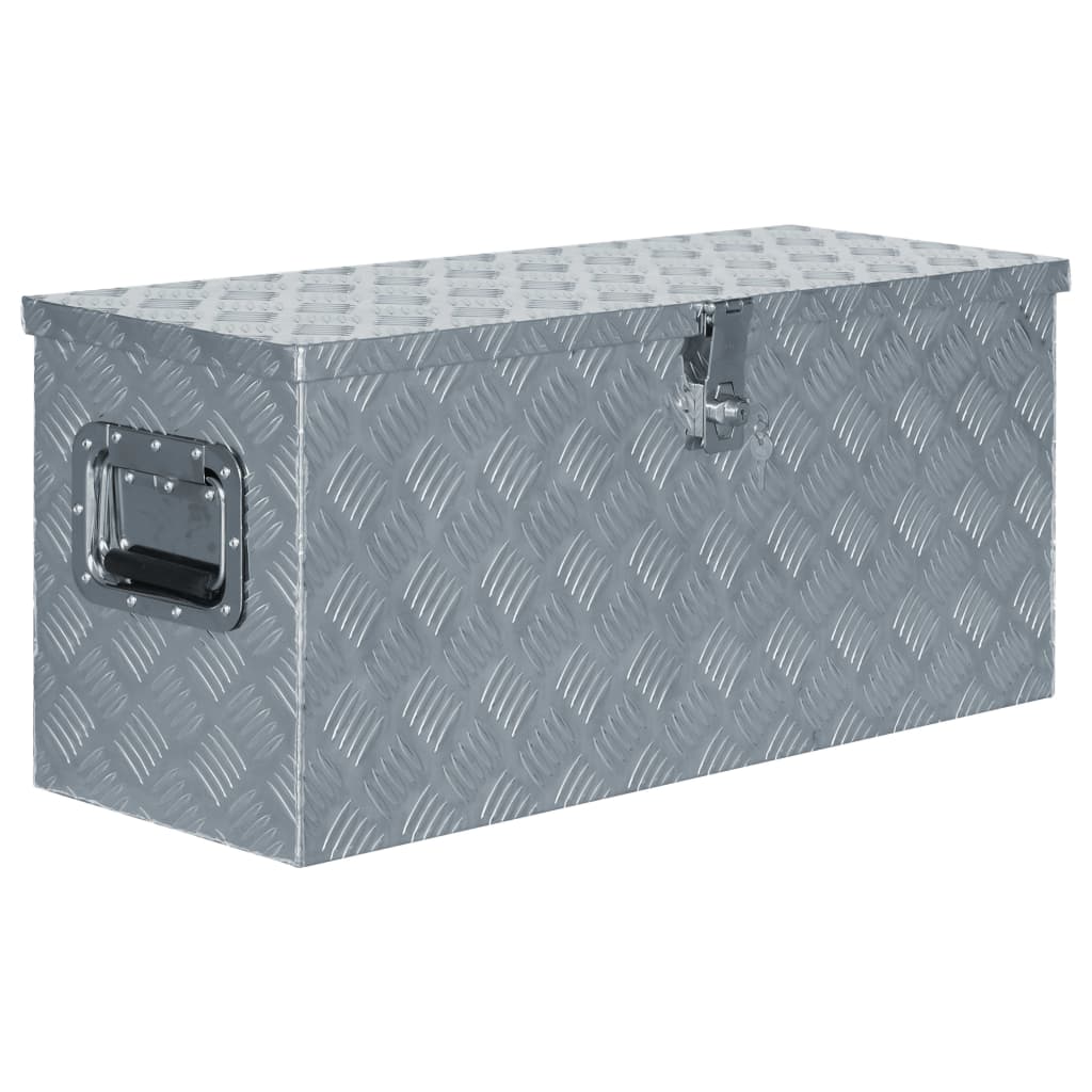 Vidaxl Aluminiumbox 80x30x35 cm Silberfarbe