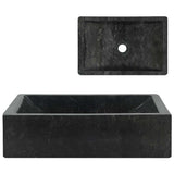 Vidaxl Sink 45x30x12 cm mramor s vysokým leskem černá