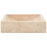 Vidaxl Sink 45x30x12 cm marmor High -Gloss creme -farvet