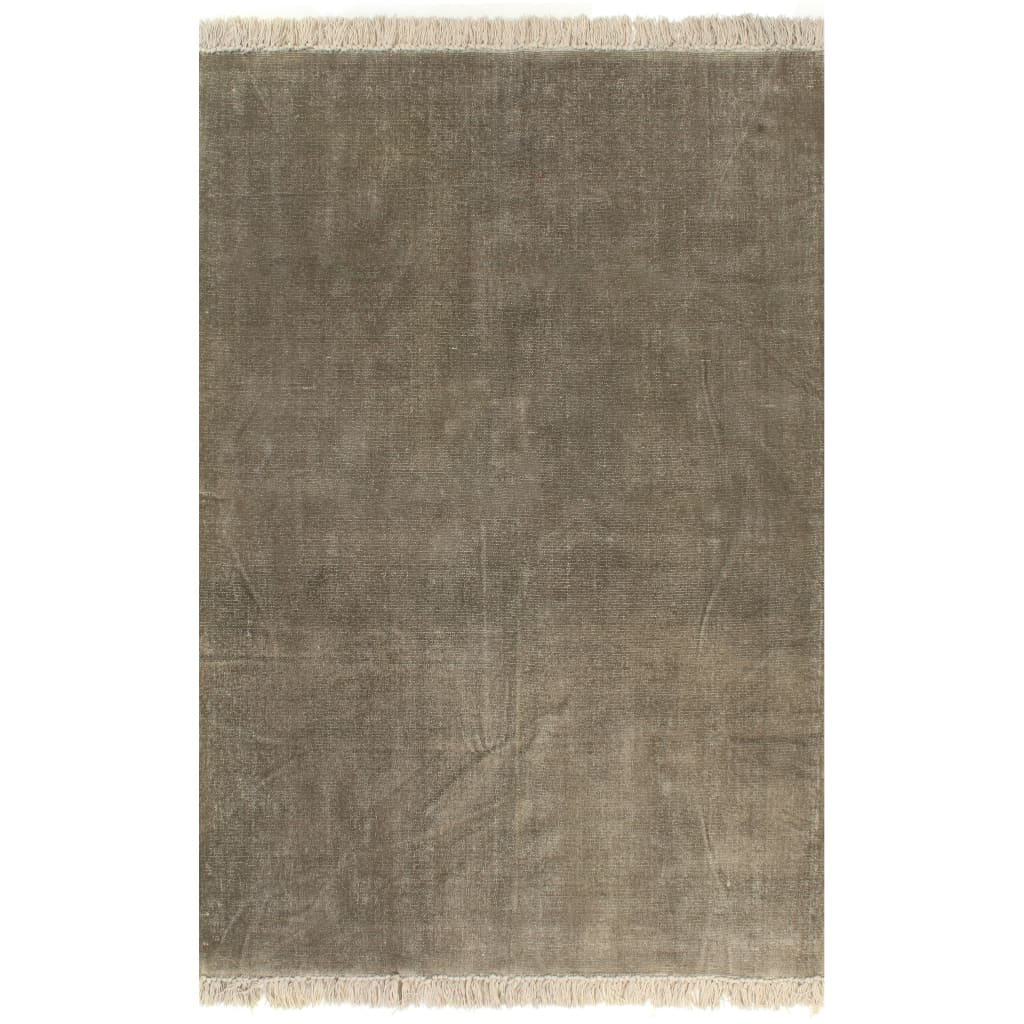 Vidaxl Kelim Rug 120x180 cm Coton Taupe