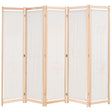 Vidaxl kamerscherm met 5 panelen 200x170x4 cm stof crème