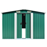 Vidaxl Garden shed 257x298x178 cm metal green