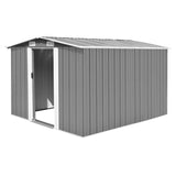 Vidaxl garden shed 257x298x178 cm metal gray