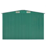 Vidaxl garden shed 257x489x181 cm metal green