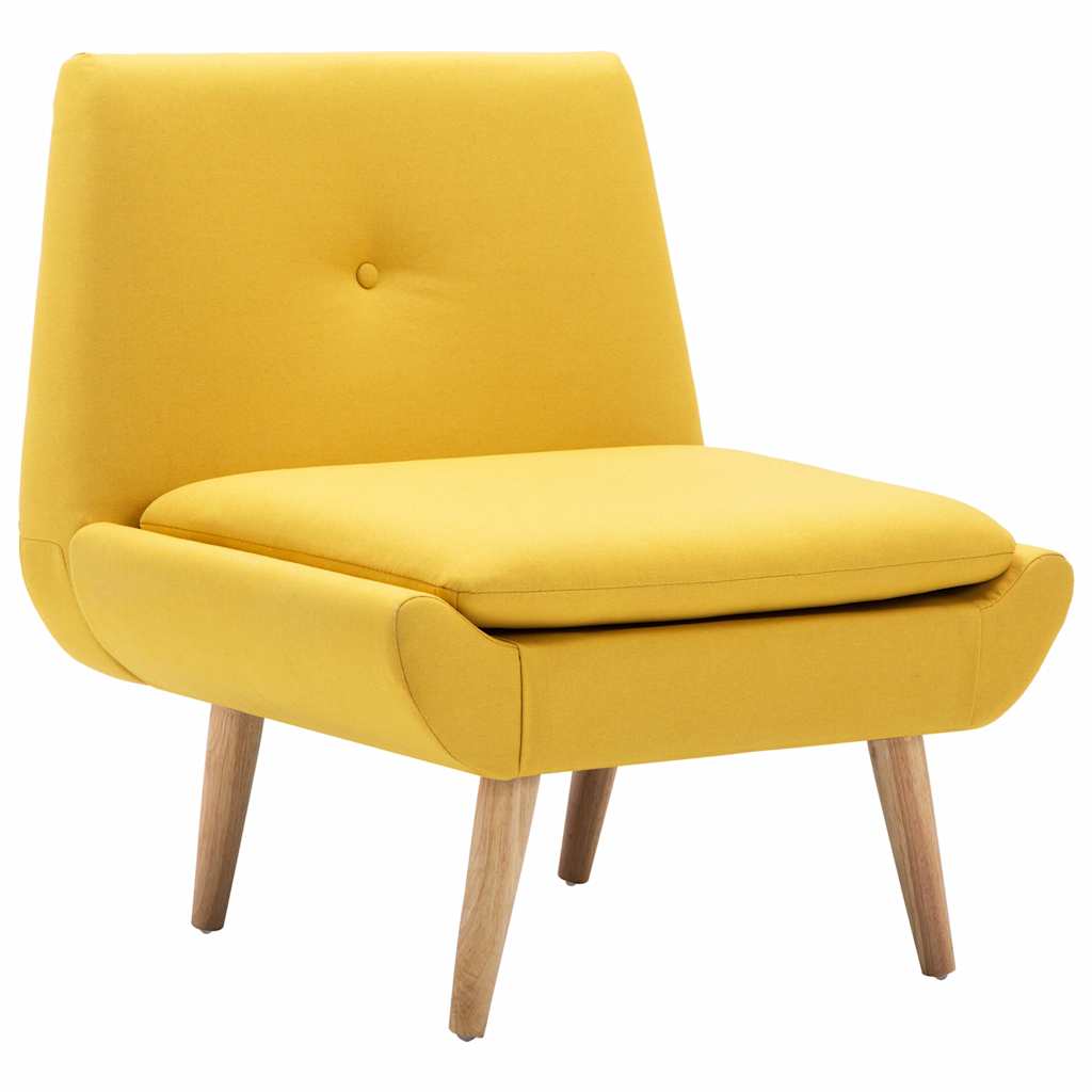 Vidaxl fauteuil stof geel