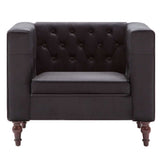 Vidaxl fauteuil fluweel zwart