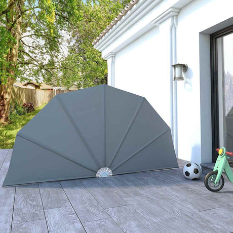 Vidaxl terrasscherm inklapbaar 160 cm grijs