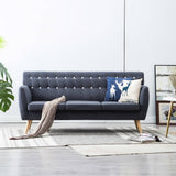 Vidaxl driezitsbank 172x70x82 cm stof donkergrijs