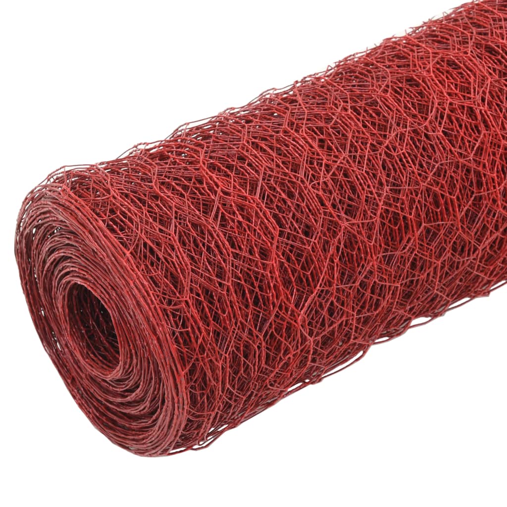 Vidaxl Chicken Wire 25x0,5 m ocel s PVC povlakem