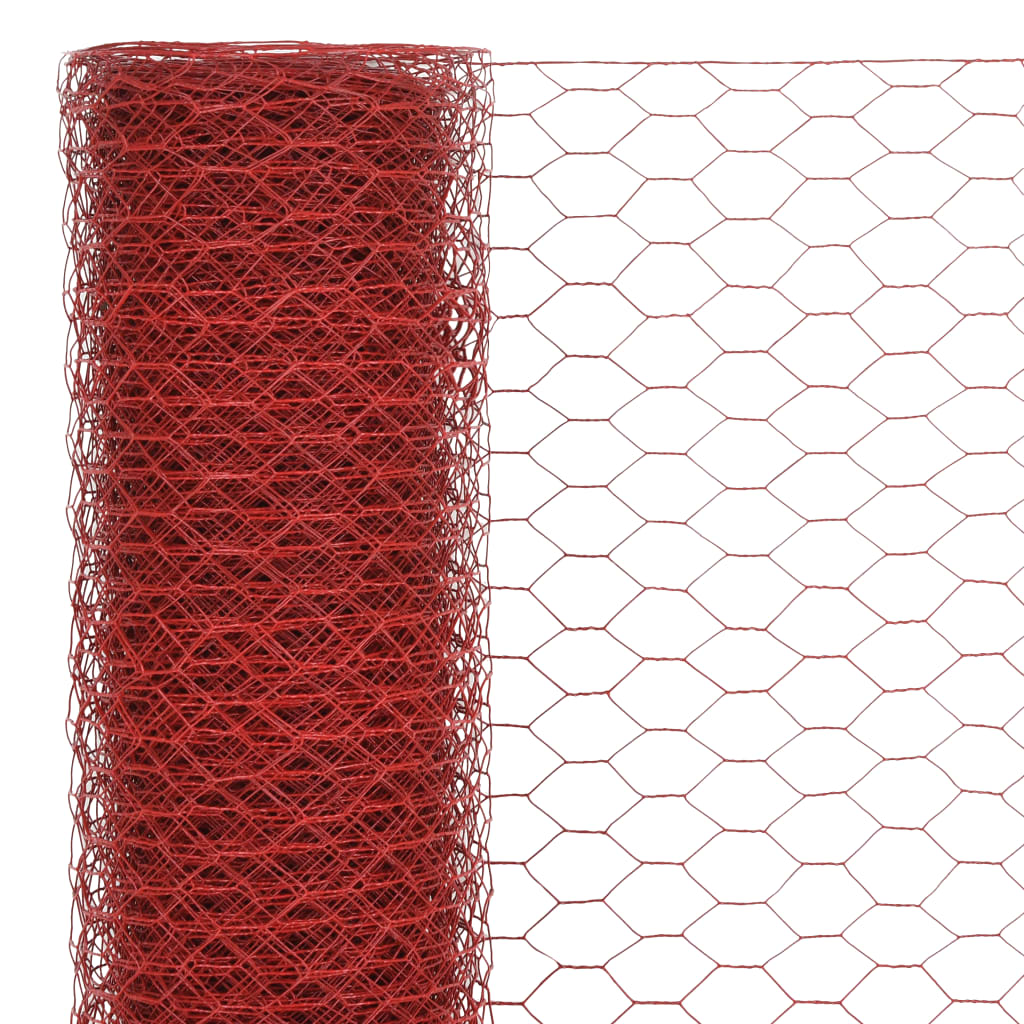 Vidaxl Chicken Wire 25x0,5 m ocel s PVC povlakem