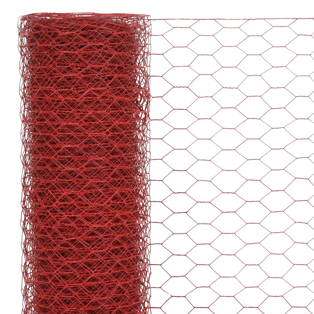 Vidaxl Chicken Wire 25x0,75 m ocel s PVC povlakem