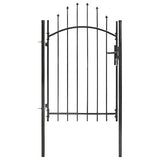 Vidaxl poort 1x2 m staal zwart