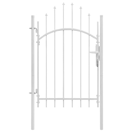 Vidaxl tuinpoort staal 1x2,25 m wit