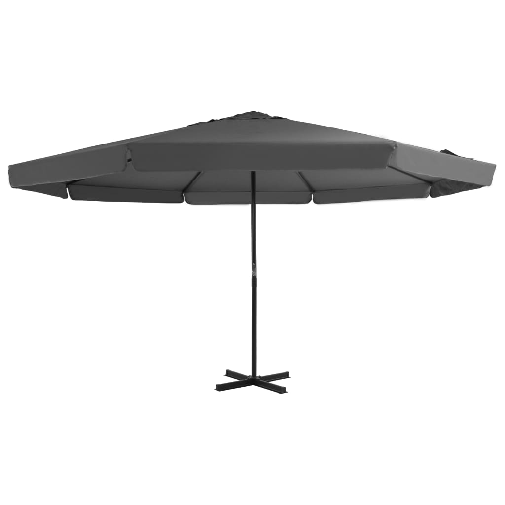 Vidaxl -Parasol mit Aluminiumpol 500 cm Anthrazit