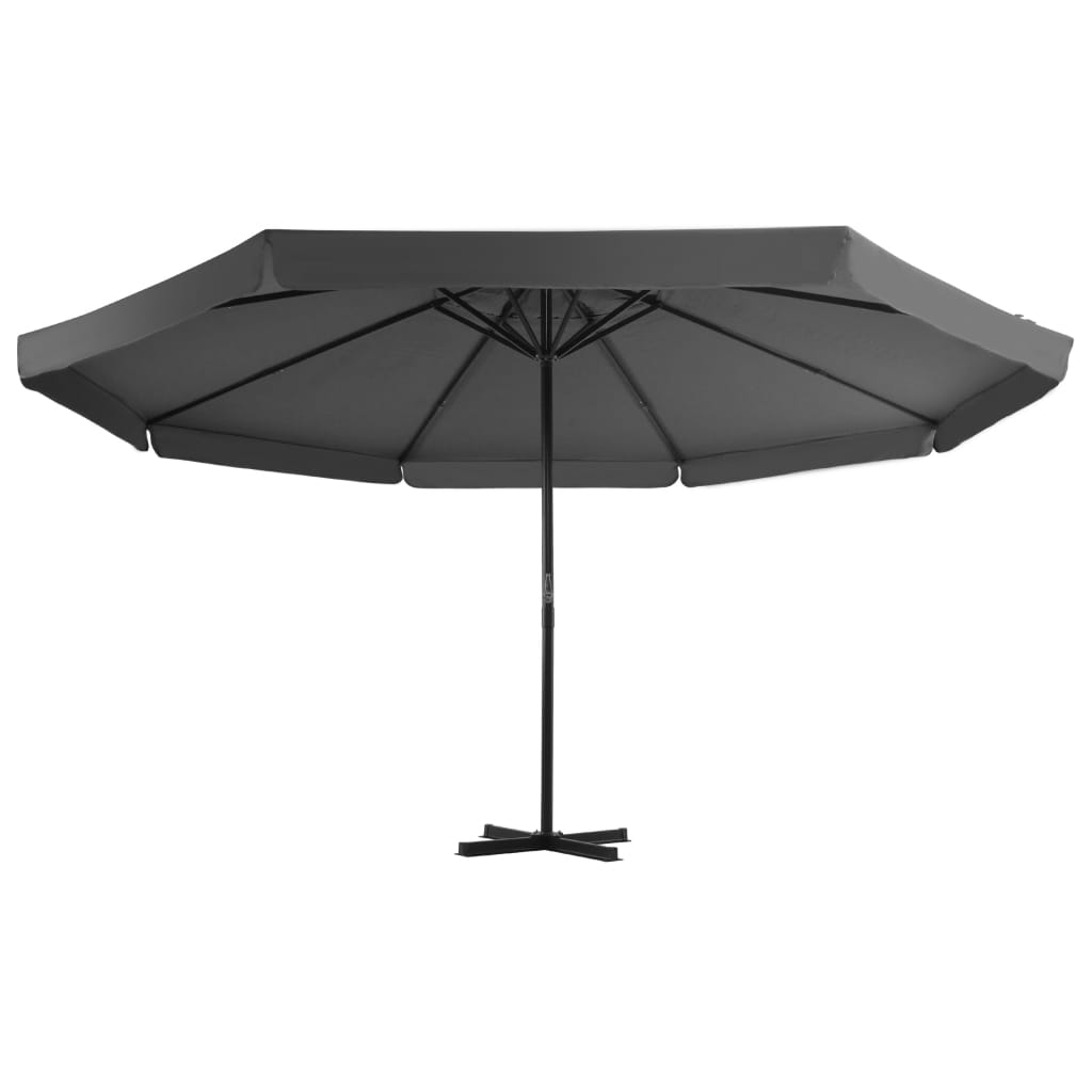 Vidaxl -Parasol mit Aluminiumpol 500 cm Anthrazit