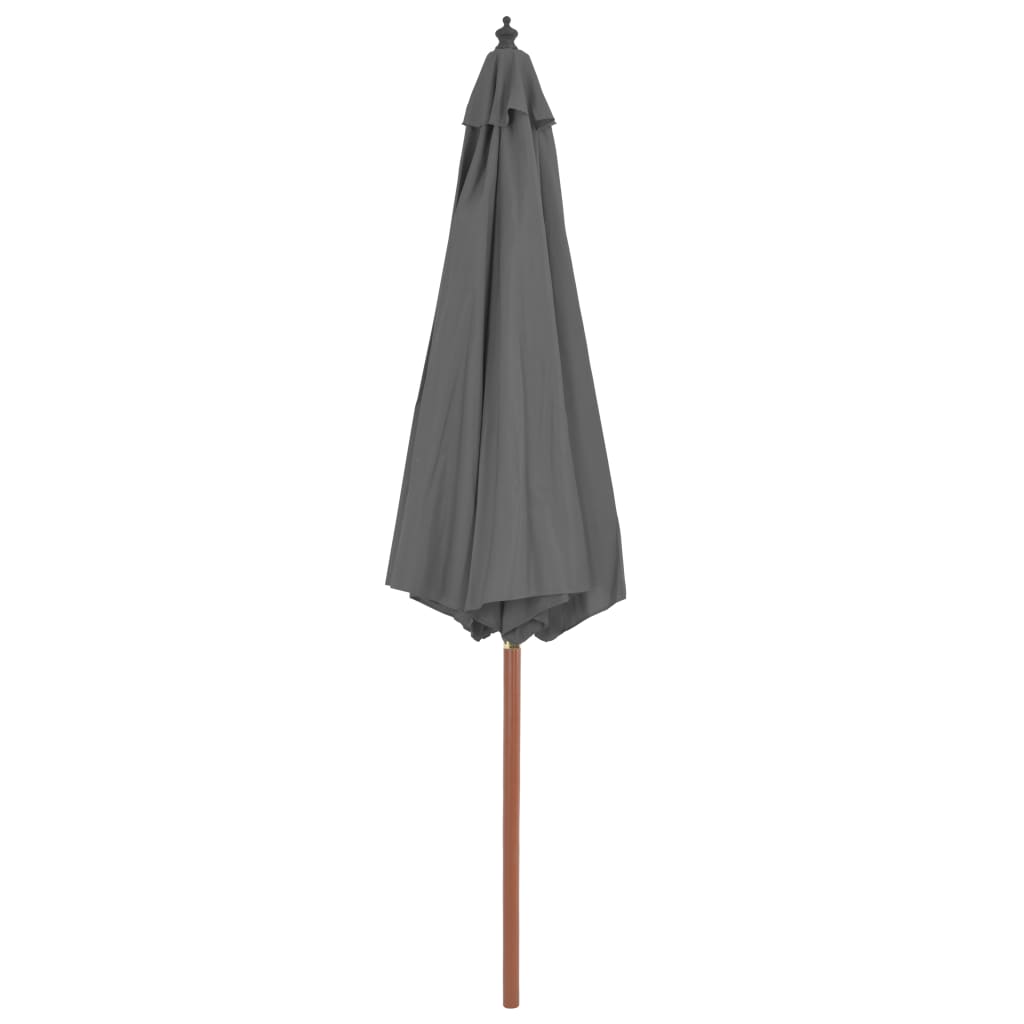 Vidaxl -Parasol mit Holzstange 300 cm Anthrazit