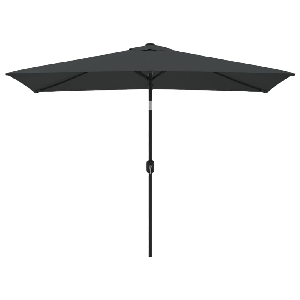 Vidaxl -parasol med metallstang 300x200 cm Antracitt