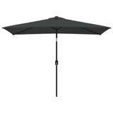 Vidaxl -parasol med metallstang 300x200 cm Antracitt