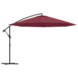 Vidaxl Floating parasol with aluminum pole 350 cm burgundy red