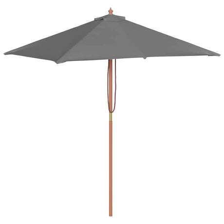 Vidaxl parasol met houten paal 150x200 cm antraciet