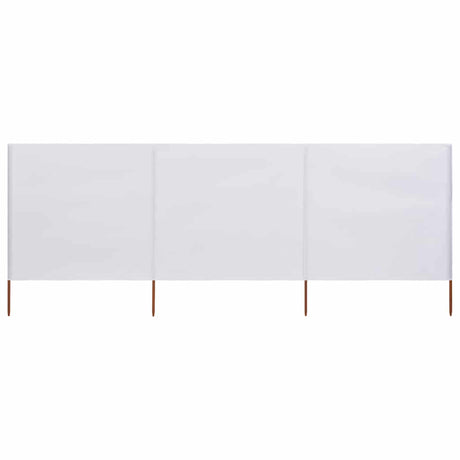 Vidaxl windscherm 3-panelen 400x120 cm stof wit