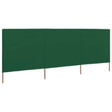 Vidaxl windscherm 3-panelen 400x120 cm stof groen