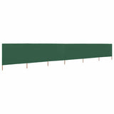 Vidaxl windscherm 6-panelen 800x80 cm stof groen