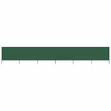 Vidaxl windscherm 6-panelen 800x80 cm stof groen