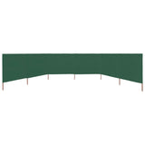 Pare-brise Vidaxl 6 panneaux 800x80 cm tissu vert