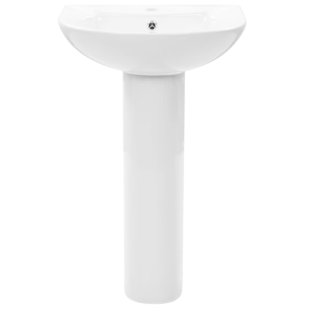 Vidaxl Washbasin a piedi staccato 520x440x190 mm bianco in ceramica