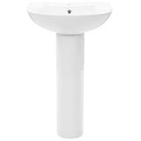 Vidaxl Washbasin na noze oddělený 520x440x190 mm keramická bílá