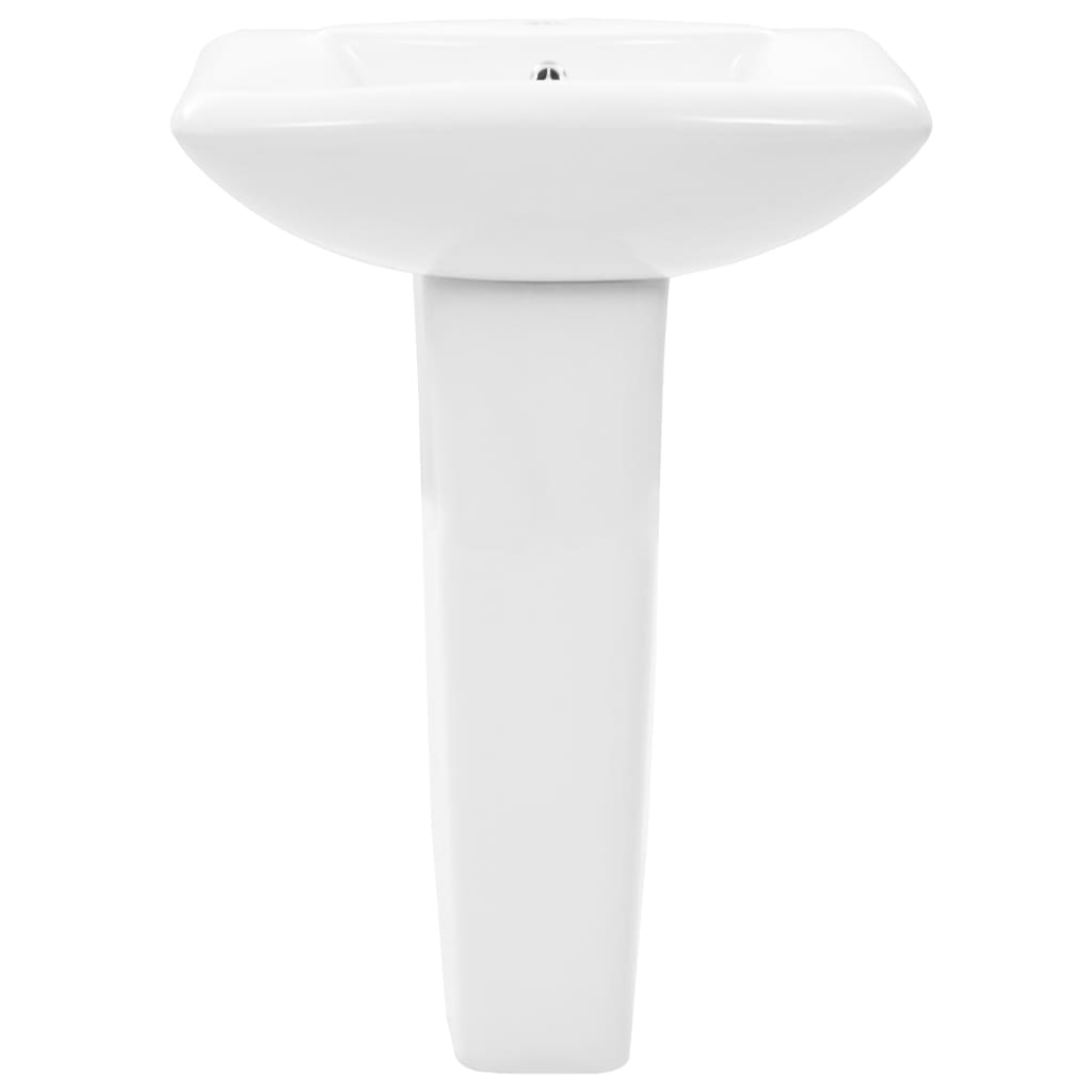 Vidaxl Washbasin na noze oddělený 580x470x200 mm keramická bílá