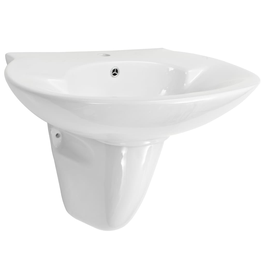 BIDAXL WASHBASIN Väggmonterad 690x520x210 mm keramisk vit