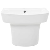 Vidaxl wasbak wit 50 x 45 x 41 cm geglazuurd keramiek