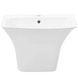 Vidaxl wasbak wit 53 x 44 x 37 cm geglazuurd keramiek
