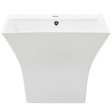 Mur de lavabo Vidaxl - Mouplé 500x450x410 mm blanc céramique