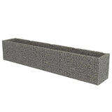 Vidaxl Gabion Planning Box elevada 540x90x100 cm de acero galvanizado