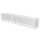 Plánovací krabice Vidaxl Gabion zvedla 540x90x100 cm galvanizovaná ocel