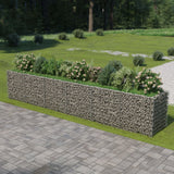 Vidaxl Gabion Planning Box elevada 540x90x100 cm de acero galvanizado