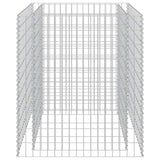Vidaxl gabion plantenbak verhoogd 90x90x100 cm gegalvaniseerd staal