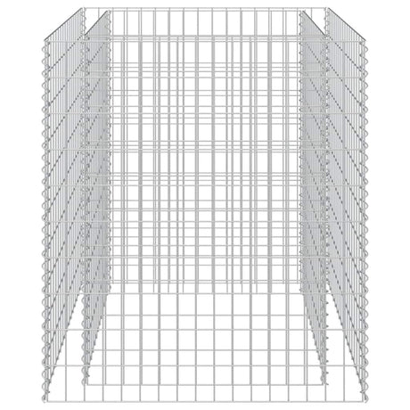 Vidaxl gabion plantenbak verhoogd 90x90x100 cm gegalvaniseerd staal