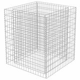 Vidaxl gabion plantenbak verhoogd 90x90x100 cm gegalvaniseerd staal