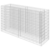 Vidaxl gabion plantenbak verhoogd 180x50x100 cm gegalvaniseerd staal