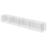 Vidaxl gabion plantenbak verhoogd 360x50x50 cm gegalvaniseerd staal