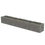 Vidaxl Gabion -Pflanzer vermehrte 360x50x50 cm verzinkter Stahl